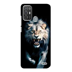Чохол з картинкою 'Хижаки' для ZTE Blade A72 (Лев у темряві)