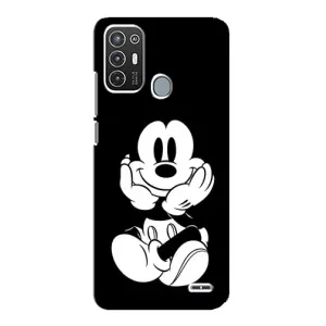 Міккі Маус чохол для ZTE Blade A72 (AlphaPrint - Мультяшні) (Маус на чорному)
