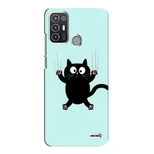 Чохол з принтом «Падаючий кіт» для ZTE Blade A72