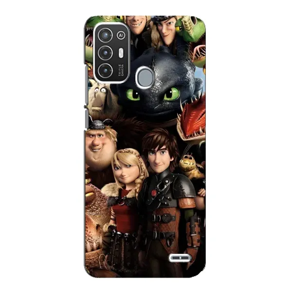Чехол с принтом «Персонажи дракона» для ZTE Blade A72