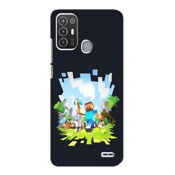 Чехол с принтом «персонажи Minecraft» для ZTE Blade A72 Чехол с принтом «персонажи Minecraft» для ZTE Blade A72