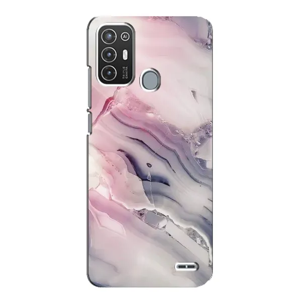 Чехол с принтом «Пурпурный Мрамор» для ZTE Blade A72
