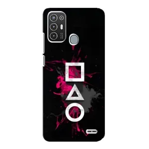 Чохол Гра в кальмара для ZTE Blade A72 (Символи Гра кальмара)