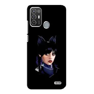Чохли Венсдей на ZTE Blade A72 Уенсдей (AlphaPrint) (серйозна Венздей)