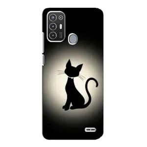 Чохол з принтом «Силует котика» для ZTE Blade A72