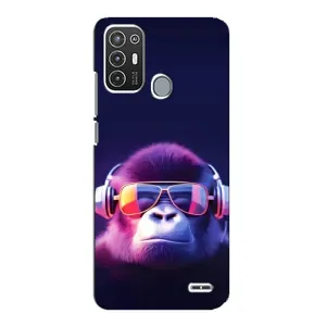 Чохол з принтом «Стильна мавпа» для ZTE Blade A72