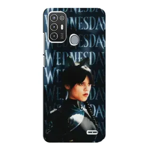Чохли Венсдей на ZTE Blade A72 Уенсдей (AlphaPrint) (Венздей кішка)