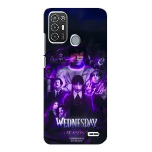 Чохол з дизайном Венздей 2 на ZTE Blade A72 (Фіолетова магія Венздей)
