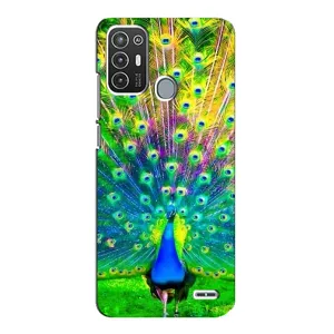Чохол з принтом «Яскравий Павлин» для ZTE Blade A72