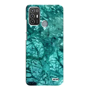 Чехол с принтом «Зеленый мрамор» для ZTE Blade A72
