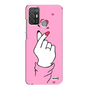Чохол з принтом для ZTE Blade A72 (AlphaPrint - Знак сердечка)