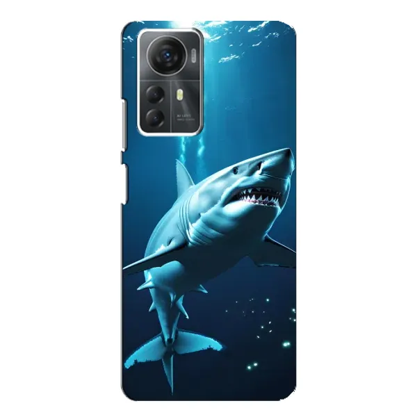 Чехол с принтом «Акула под водой» для ZTE Blade A72s Чехол с принтом «Акула под водой» для ZTE Blade A72s