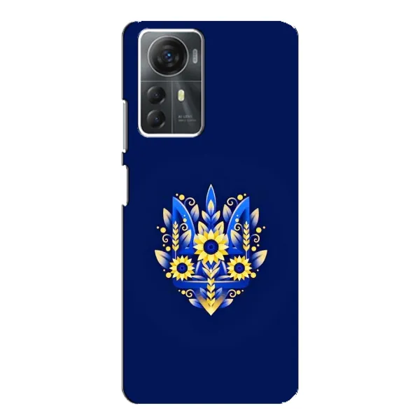 Чохол з принтом «Квітковий Герб» для ZTE Blade A72s