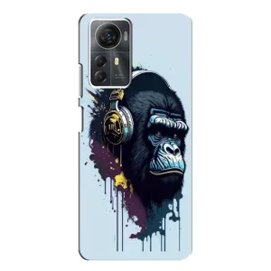 Чохол з Мавпами ZTE Blade A72s - (AlphaPrint) (Горила в навушниках)