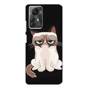Чохол з принтом для ZTE Blade A72s (AlphaPrint) Модні коти (Сумний кіт)