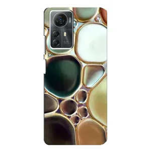 Мраморний чехол на ZTE Blade A72s (VPrint) (Радужний Мрамор)