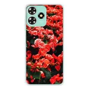 Чохли з квітами для ZTE Blade A73 (VPrint) (Квіти червоні)