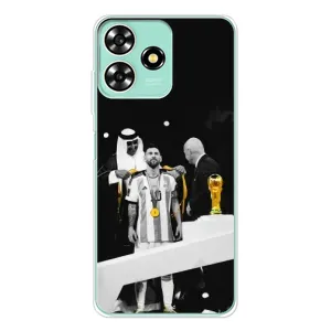 Чохли для ZTE Blade A73 (Leo чемпіон) (AlphaPrint) (Мессі коронований)