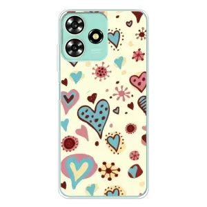 Чехлы для любимой на ZTE Blade А73 (VPrint) (Сердечки)