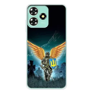 Чехлы с картинкой ЗСУ для ZTE Blade A73 (AlphaPrint) (Солдат ЗСУ)