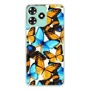 Чохол з принтом для ZTE Blade А73 - (Прикольні) (AlphaPrint) (Яскраві метелики)