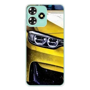 Чохли з Машинами на ZTE Blade А73 (VPrint) (Жовта машина)