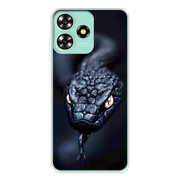 Чохол з принтом «Чорна змія» для ZTE Blade A73