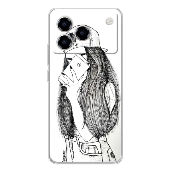 Чехол с принтом «Фото девочки» для ZTE Blade A76 Чехол с принтом «Фото девочки» для ZTE Blade A76