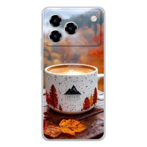 Чехол с принтом «Кофе на природе» для ZTE Blade A76
