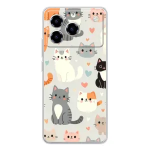 Чехол с рисунком кот на ZTE Blade A76