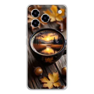 Чехол с принтом «Темный кофе» для ZTE Blade A76