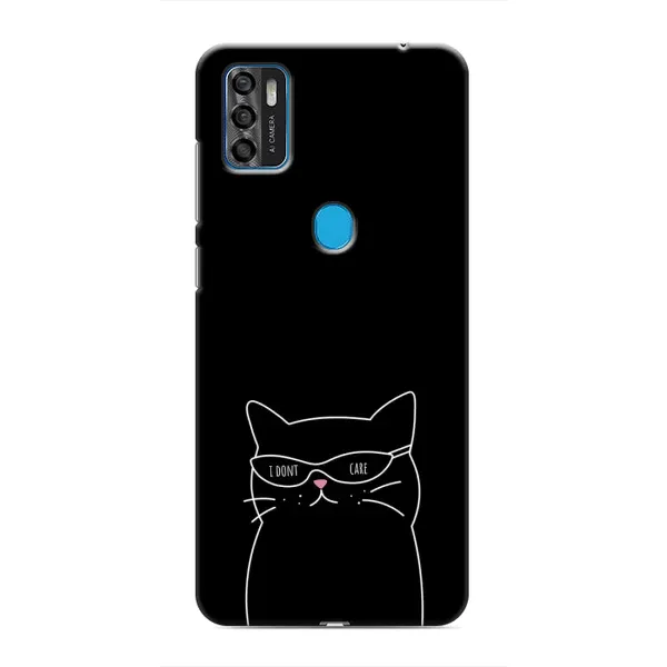 Чохол з принтом «Байдужий кіт» для ZTE Blade A7s 2020