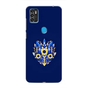 Чехлы для ZTE Blade A7s 2020  Укр. Символика (AlphaPrint) (Цветочный Герб)