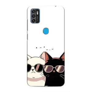 Чохол з малюнком кіт на ZTE Blade A7s 2020 (Коти в окулярах)