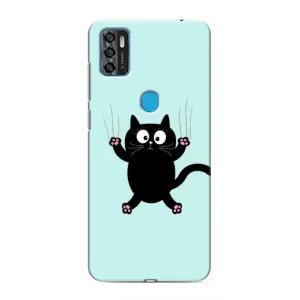 Чохол з принтом для ZTE Blade A7s 2020 (AlphaPrint) Модні коти (Падаючий кіт)