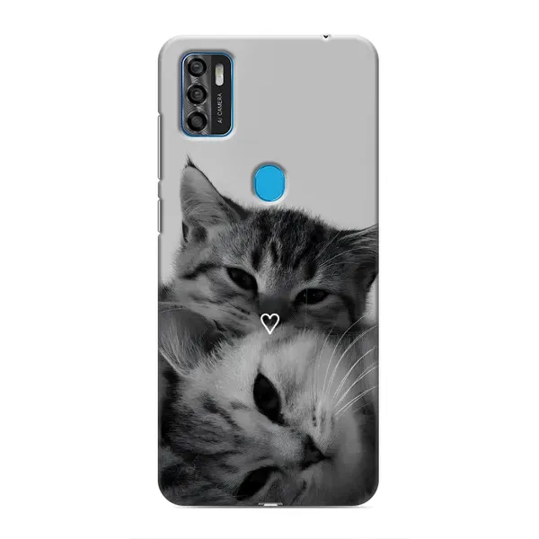 Чохол з принтом «Пара котів» для ZTE Blade A7s 2020