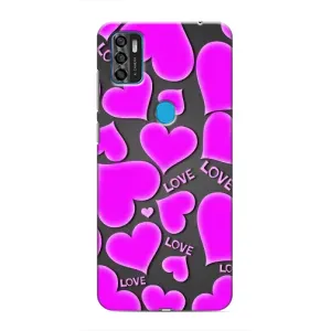 Чехлы для любимой на ZTE Blade A7s 2020 (VPrint) (Pink hearts)