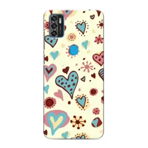 Чехлы для любимой на ZTE Blade A7s 2020 (VPrint) (Сердечки)