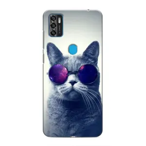 Чохол з принтом для ZTE Blade A7s 2020 (AlphaPrint) Модні коти (Стильний кіт)