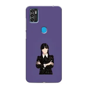 Чехлы Венсдей на ZTE Blade A7s 2020 Уэнсдей (AlphaPrint) (Уэнздей в черном)
