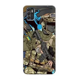 Чехлы с картинкой ЗСУ для ZTE Blade A7s 2020 (AlphaPrint) (Воин ВСУ)