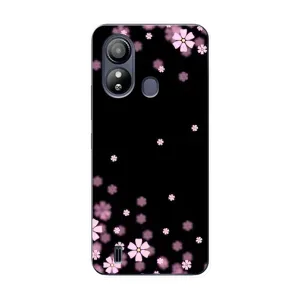 Чохол для ZTE Цlэйд L220 - з принтом (Дизайнерські) (AlphaPrint) (Квіти маленькі)