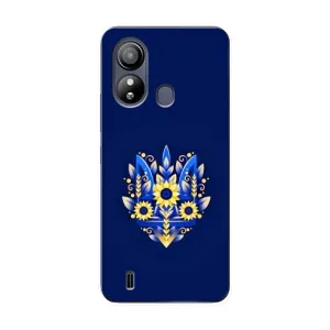 Чохли для ZTE Blade L220 Укр. Символіка (AlphaPrint) (Квітковий Герб)
