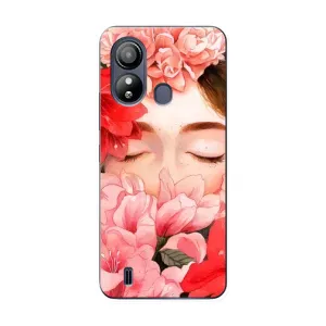 Чехлы (ART) Цветы на ZTE Blade L220 (VPrint) (Очі в квітах)