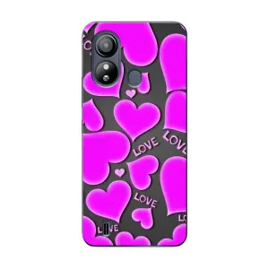 Чехлы для любимой на ЗТЕ Блейд Л220 (VPrint) (Pink hearts)