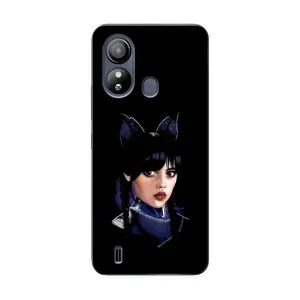 Чехлы Венсдей на ZTE Blade L220 Уэнсдей (AlphaPrint) (серьезная Уэнздей)