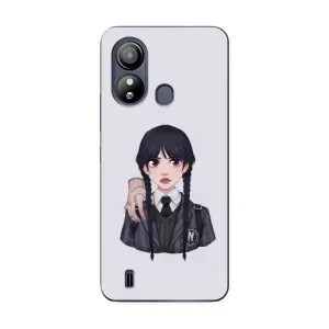 Чехлы Венсдей на ZTE Blade L220 Уэнсдей (AlphaPrint) (Уэнздей и Вещь)