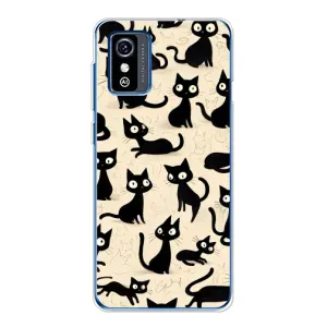 Чохол з малюнком кіт на ZTE Blade L9 (Чорні коти)