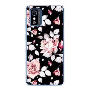 Чехлы с Цветами для ZTE Blade L9 (VPrint) (Цветочки на черном)