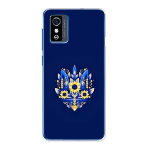 Чехлы для ZTE Blade L9 Укр. Символика (AlphaPrint) (Цветочный Герб)